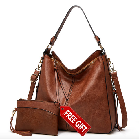 Sac fourre-tout antivol en cuir Hobo (cadeau spécial)