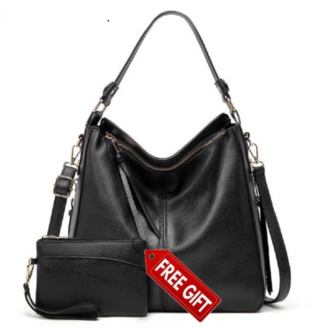 Sac fourre-tout antivol en cuir Hobo (cadeau spécial)