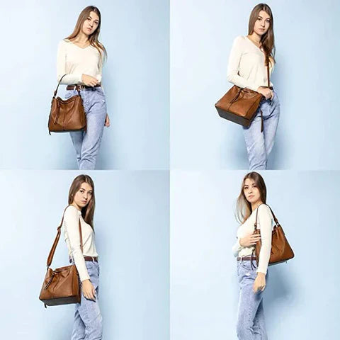 Sac fourre-tout antivol en cuir Hobo (cadeau spécial)