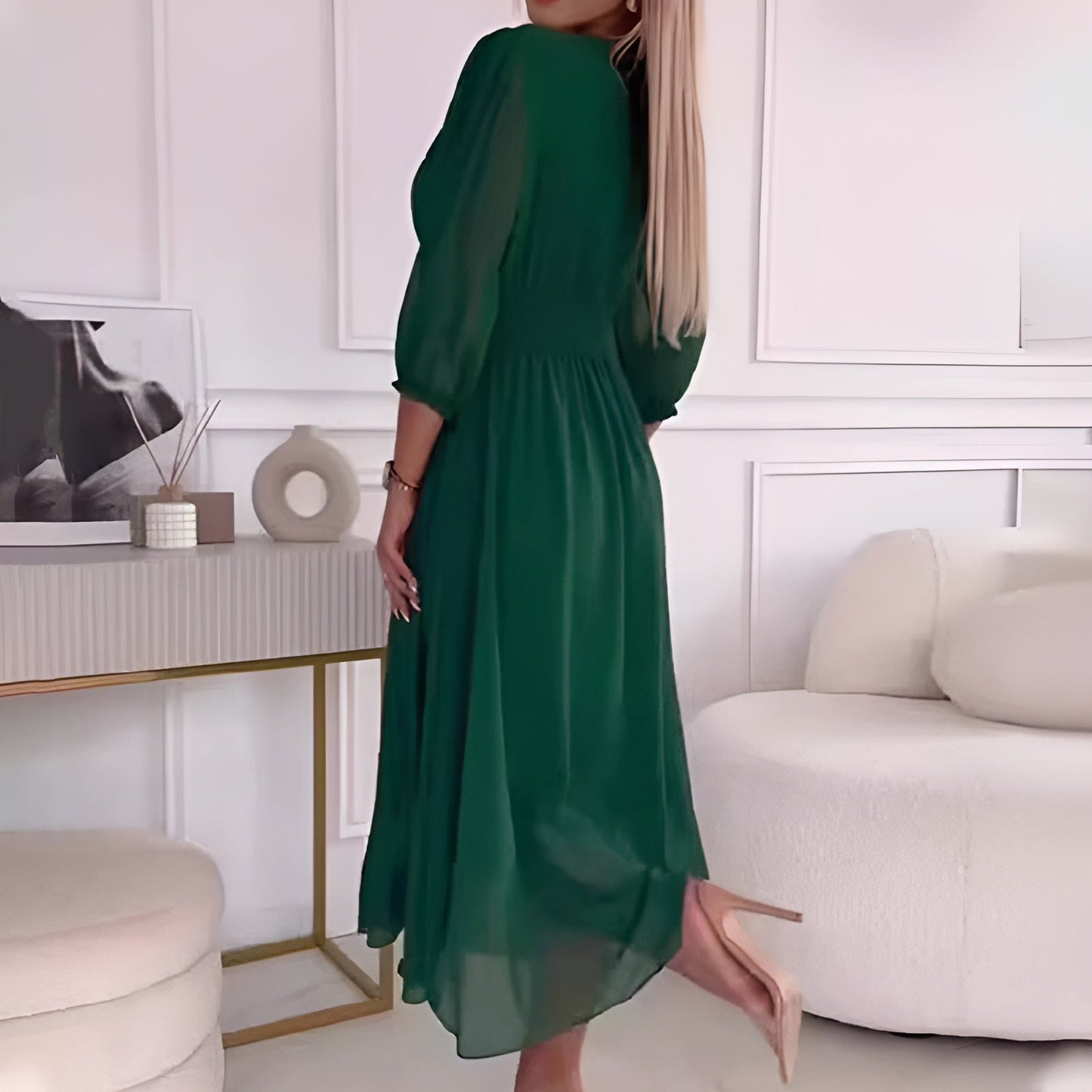 Abigaïl | Robe en mousseline de soie légère